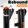 image:imageBUCKLOS 2627529 MTB Air Suspension Fork 180mm Travel Rebound Adjust Manual Lockout Double Crown Mountain Bike 34mm Stanchion 118 Threadless Straight Tube 9100mm QR XC AM Bicycle Front Fork26 inch