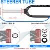 image:imageBUCKLOS 2627529 inch Mountain Bike Rigid Forks 118 Threadless Straight MTB Rigid Front Fork Disc Brake QR 9x100mm Super Light Aluminum Alloy Bicycle Fork for Mountain Bikes275