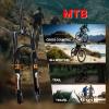 image:imageBUCKLOS 2627529 inch Travel 140mm MTB Air Suspension Fork Rebound Adjustment 34mm Stanchions 118 Threadless StraightTapered 9100mm QR ManualRemote Lockout XC AM Mountain Bicycle Front ForksTaperedmanual