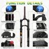 image:imageBUCKLOS 2627529 inch Travel 140mm MTB Air Suspension Fork Rebound Adjustment 34mm Stanchions 118 Threadless StraightTapered 9100mm QR ManualRemote Lockout XC AM Mountain Bicycle Front ForksTaperedmanual