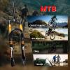 image:imageBUCKLOS 2627529 inch Travel 140mm MTB Air Suspension Fork Rebound Adjustment 34mm Stanchions 118 Threadless StraightTapered 9100mm QR ManualRemote Lockout XC AM Mountain Bicycle Front ForksStraightmanual