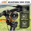 image:imageBUCKLOS Adjustable Bike Stem 318mm 254mm Riser Handlebar Stem 100110120130140mm 60 Degree Extender Bicycle Mountain Bike Stems for MTB Road EBike BMX254100mm