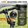 image:imageBUCKLOS Adjustable Bike Stem 318mm 254mm Riser Handlebar Stem 100110120130140mm 60 Degree Extender Bicycle Mountain Bike Stems for MTB Road EBike BMX254140mm