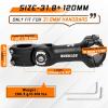 image:imageBUCKLOS Adjustable Bike Stem 318mm 254mm Riser Handlebar Stem 100110120130140mm 60 Degree Extender Bicycle Mountain Bike Stems for MTB Road EBike BMX318120mm