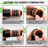 image:imageBUCKLOS Bike Chain Lock Heavy Duty Anti Theft 5 Digital Combination Bicycle Locks 33Ft 4Ft 5Ft for Bike Electric Scooter Ebike Motorcycle Door Gate Fence 6mm Thick CamouflageCAMOUFLAGE
