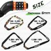 image:imageBUCKLOS Bike Chain Lock Heavy Duty Anti Theft 5 Digital Combination Bicycle Locks 33Ft 4Ft 5Ft for Bike Electric Scooter Ebike Motorcycle Door Gate Fence 6mm Thick CamouflageBlack