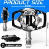 image:imageBUCKLOS Bike Clip Pedals PDM760M780 MTB Mountain Bike Clipless Dual Sided Pedals  Road Bike Spin Bike Sealed Bearing Bicycle Clips in Pedal Compatible with Shimano SPD Cleats 916 AluminumBlack1