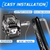 image:imageBUCKLOS Bike Clip Pedals PDM760M780 MTB Mountain Bike Clipless Dual Sided Pedals  Road Bike Spin Bike Sealed Bearing Bicycle Clips in Pedal Compatible with Shimano SPD Cleats 916 AluminumBlack1