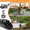 image:imageBUCKLOS Bike Clip Pedals PDM760M780 MTB Mountain Bike Clipless Dual Sided Pedals  Road Bike Spin Bike Sealed Bearing Bicycle Clips in Pedal Compatible with Shimano SPD Cleats 916 AluminumBlack2