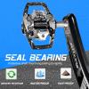 image:imageBUCKLOS Bike Clip Pedals PDM760M780 MTB Mountain Bike Clipless Dual Sided Pedals  Road Bike Spin Bike Sealed Bearing Bicycle Clips in Pedal Compatible with Shimano SPD Cleats 916 AluminumBlack1