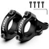 image:imageBUCKLOS Direct Mount Stem Mountain Bike 318mm 35mm Bar Clamp MTB Handlebar Stems 2 Pieces Lightweight Split High Rise Bicycle Stem Adjustable Extension 5864mm for Dual Crown Fork Downhill EnduroBLACK