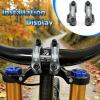 image:imageBUCKLOS Direct Mount Stem Mountain Bike 318mm 35mm Bar Clamp MTB Handlebar Stems 2 Pieces Lightweight Split High Rise Bicycle Stem Adjustable Extension 5864mm for Dual Crown Fork Downhill EnduroTITANIUM
