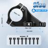image:imageBUCKLOS Direct Mount Stem Mountain Bike 318mm 35mm Bar Clamp MTB Handlebar Stems 2 Pieces Lightweight Split High Rise Bicycle Stem Adjustable Extension 5864mm for Dual Crown Fork Downhill EnduroBLACK