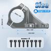 image:imageBUCKLOS Direct Mount Stem Mountain Bike 318mm 35mm Bar Clamp MTB Handlebar Stems 2 Pieces Lightweight Split High Rise Bicycle Stem Adjustable Extension 5864mm for Dual Crown Fork Downhill EnduroTITANIUM