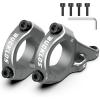 image:imageBUCKLOS Direct Mount Stem Mountain Bike 318mm 35mm Bar Clamp MTB Handlebar Stems 2 Pieces Lightweight Split High Rise Bicycle Stem Adjustable Extension 5864mm for Dual Crown Fork Downhill EnduroTITANIUM