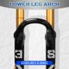 image:imageBUCKLOS Factory 38 27529 inch Downhill Fork 180mm Travel Air Suspension Fork 110  15mm Boost Straight 38mm Inner Tube Thru Axle Rebound Adjust Dual Crown Forks Disc Brake for DHAM Mountain BikesBlackgold