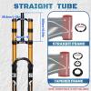 image:imageBUCKLOS Factory 38 27529 inch Downhill Fork 180mm Travel Air Suspension Fork 110  15mm Boost Straight 38mm Inner Tube Thru Axle Rebound Adjust Dual Crown Forks Disc Brake for DHAM Mountain BikesBlackgold