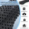 image:imageBUCKLOS GR800 GR820 3D Printed Bike Handlebar Grips Double Lockon MTB Grips with Aluminum End Plugs TPU NonSlip Waterproof Bicycle Handle Bar Grips for Mountain Bike BMX Scooter Folding BikeBlackErgonomic