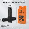 image:imageBUCKLOS GR800 GR820 3D Printed Bike Handlebar Grips Double Lockon MTB Grips with Aluminum End Plugs TPU NonSlip Waterproof Bicycle Handle Bar Grips for Mountain Bike BMX Scooter Folding BikeBlue