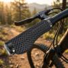 image:imageBUCKLOS GR800 GR820 3D Printed Bike Handlebar Grips Double Lockon MTB Grips with Aluminum End Plugs TPU NonSlip Waterproof Bicycle Handle Bar Grips for Mountain Bike BMX Scooter Folding BikeRedErgonomic