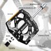 image:imageBUCKLOS MTB Bike Flat Pedals with ReflectorsLarge Platform Mountain Non Slip CNC Aluminum Alloy Bicycle Pedals Sealed Bearing 916 AdultBlackBlue