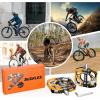 image:imageBUCKLOS MTB Bike Flat Pedals with ReflectorsLarge Platform Mountain Non Slip CNC Aluminum Alloy Bicycle Pedals Sealed Bearing 916 AdultBlackGolden