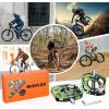 image:imageBUCKLOS MTB Bike Flat Pedals with ReflectorsLarge Platform Mountain Non Slip CNC Aluminum Alloy Bicycle Pedals Sealed Bearing 916 AdultBlackGreen
