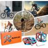 image:imageBUCKLOS MTB Bike Flat Pedals with ReflectorsLarge Platform Mountain Non Slip CNC Aluminum Alloy Bicycle Pedals Sealed Bearing 916 AdultBlackRedBlue