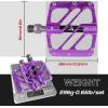 image:imageBUCKLOS MTB Flat Pedals Mountain Bike Pedals 3 Bearings CNC Adult Road Bike Pedals Bicycle Platform Aluminum Alloy NonSlip Pedal for Gravel BikeBMX 916BlackPurple