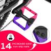 image:imageBUCKLOS MTB Flat Pedals Mountain Bike Pedals 3 Bearings CNC Adult Road Bike Pedals Bicycle Platform Aluminum Alloy NonSlip Pedal for Gravel BikeBMX 916BlackPDC860PurpleBlackRed