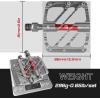 image:imageBUCKLOS MTB Flat Pedals Mountain Bike Pedals 3 Bearings CNC Adult Road Bike Pedals Bicycle Platform Aluminum Alloy NonSlip Pedal for Gravel BikeBMX 916BlackTitanium