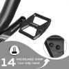 image:imageBUCKLOS MTB Flat Pedals Mountain Bike Pedals 3 Bearings CNC Adult Road Bike Pedals Bicycle Platform Aluminum Alloy NonSlip Pedal for Gravel BikeBMX 916BlackPDC860Black