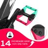 image:imageBUCKLOS MTB Flat Pedals Mountain Bike Pedals 3 Bearings CNC Adult Road Bike Pedals Bicycle Platform Aluminum Alloy NonSlip Pedal for Gravel BikeBMX 916BlackPDC860Banchi GreenBlackRed