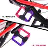 image:imageBUCKLOS MTB Flat Pedals Mountain Bike Pedals 3 Bearings CNC Adult Road Bike Pedals Bicycle Platform Aluminum Alloy NonSlip Pedal for Gravel BikeBMX 916BlackPDC860PurpleBlackRed