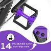 image:imageBUCKLOS MTB Flat Pedals Mountain Bike Pedals 3 Bearings CNC Adult Road Bike Pedals Bicycle Platform Aluminum Alloy NonSlip Pedal for Gravel BikeBMX 916BlackPDC860PurpleBlack