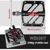 image:imageBUCKLOS MTB Flat Pedals Mountain Bike Pedals 3 Bearings CNC Adult Road Bike Pedals Bicycle Platform Aluminum Alloy NonSlip Pedal for Gravel BikeBMX 916BlackBlack