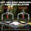 image:imageBUCKLOS Mountain Bike Flat Pedals Adult 916 Sealed Bearing Large Bicycle Pedal Aluminum Platform with Removable AntiSkid Nails and Reflectors for MTB Road Gravel BMX Ebike BikesChromeRedBlackDUBearingNew