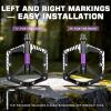 image:imageBUCKLOS Mountain Bike Flat Pedals Adult 916 Sealed Bearing Large Bicycle Pedal Aluminum Platform with Removable AntiSkid Nails and Reflectors for MTB Road Gravel BMX Ebike BikesChromePurpleBlackDUBearing