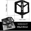 image:imageBUCKLOS Mountain Bike Pedals MTB Pedals Flat Adult Bicycle Road Bike Large Platform Nylon NonSlip Pedal for Gravel BikeHybrid Bike 916black