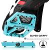 image:imageBUCKLOS Mountain Bike Pedals MTB Pedals Flat Adult Bicycle Road Bike Large Platform Nylon NonSlip Pedal for Gravel BikeHybrid Bike 916blue