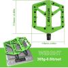 image:imageBUCKLOS Mountain Bike Pedals MTB Pedals Flat Adult Bicycle Road Bike Large Platform Nylon NonSlip Pedal for Gravel BikeHybrid Bike 916green