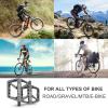 image:imageBUCKLOS Mountain Bike Pedals MTB Pedals Flat Adult Bicycle Road Bike Large Platform Nylon NonSlip Pedal for Gravel BikeHybrid Bike 916grey