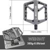 image:imageBUCKLOS Mountain Bike Pedals MTB Pedals Flat Adult Bicycle Road Bike Large Platform Nylon NonSlip Pedal for Gravel BikeHybrid Bike 916grey