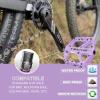 image:imageBUCKLOS Mountain Bike Pedals MTB Pedals Flat Adult Bicycle Road Bike Large Platform Nylon NonSlip Pedal for Gravel BikeHybrid Bike 916light purple
