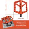 image:imageBUCKLOS Mountain Bike Pedals MTB Pedals Flat Adult Bicycle Road Bike Large Platform Nylon NonSlip Pedal for Gravel BikeHybrid Bike 916orange