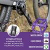 image:imageBUCKLOS Mountain Bike Pedals MTB Pedals Flat Adult Bicycle Road Bike Large Platform Nylon NonSlip Pedal for Gravel BikeHybrid Bike 916purple