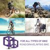 image:imageBUCKLOS Mountain Bike Pedals MTB Pedals Flat Adult Bicycle Road Bike Large Platform Nylon NonSlip Pedal for Gravel BikeHybrid Bike 916purple