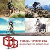 image:imageBUCKLOS Mountain Bike Pedals MTB Pedals Flat Adult Bicycle Road Bike Large Platform Nylon NonSlip Pedal for Gravel BikeHybrid Bike 916red