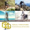 image:imageBUCKLOS Mountain Bike Pedals MTB Pedals Flat Adult Bicycle Road Bike Large Platform Nylon NonSlip Pedal for Gravel BikeHybrid Bike 916yellow