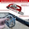 image:imageBUCKLOS Mountain Bike Pedals PDM680 Clip in Clipless Flat Combo Dual Sided  Road Bike MTB Sealed Bearing Bicycle Clips Pedal Compatible with Shimano SPD Cleats BlackRed